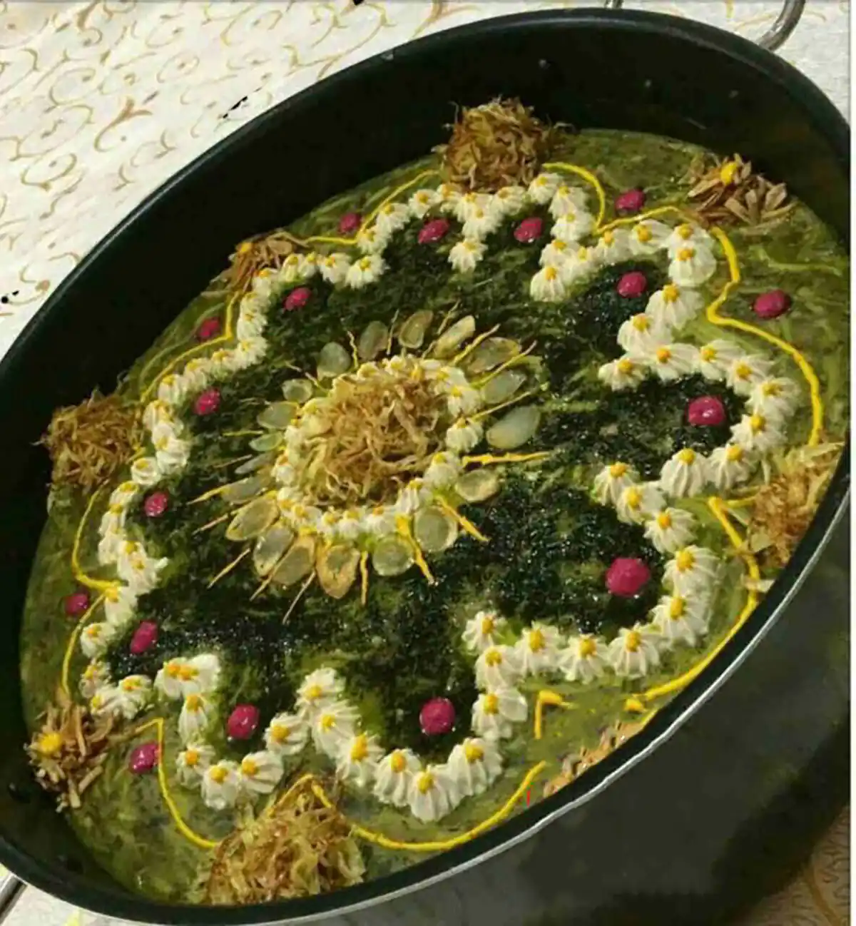 تزیین آش رشته با کشک زعفرانی​ایده‌های تزیین آش رشته ساده​تزیین آش رشته برای مهمانی​نقش پیاز داغ در تزیین آش​
بهانه ی خوبش....
+5
Cookpad
+5
آرسس شف
+5تزیین آش رشته با حبوبات​استفاده از سبزیجات در تزیین آش​