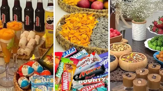 میز عصرونه |  خوراکی خوشگل و خوشمزه برای مهمونی عصرگاهی سبک و بی دردسر