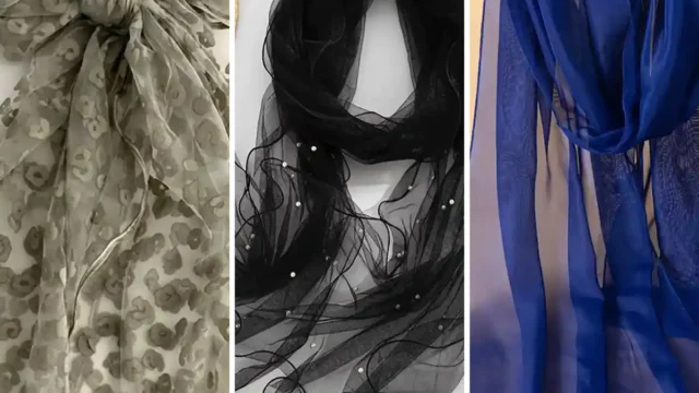 شال حریر شیشه ای | مناسب تابستون و مهمونی  مدل سبک خنک و متفاوت