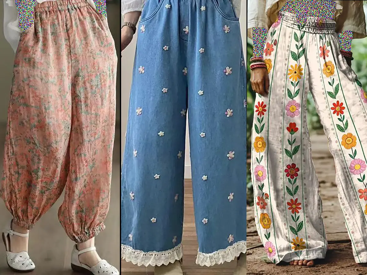 شلوار گشاد تابستونی