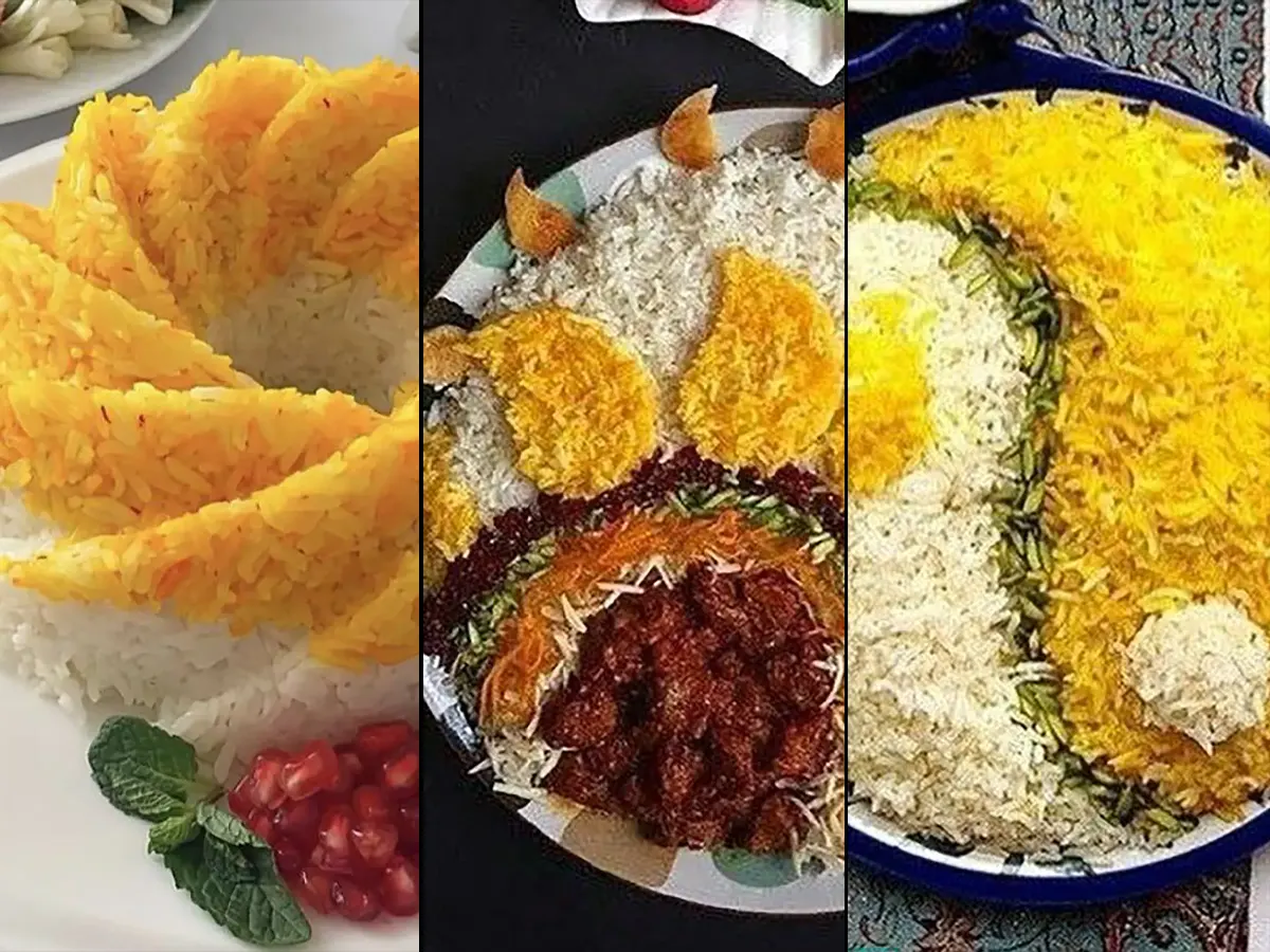 تزیین پلو مجلسی