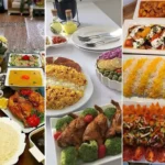 چیدمان میز شام لاکچری