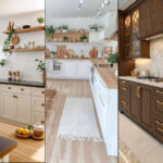 مدل کابینت آشپزخانه سه طرفه