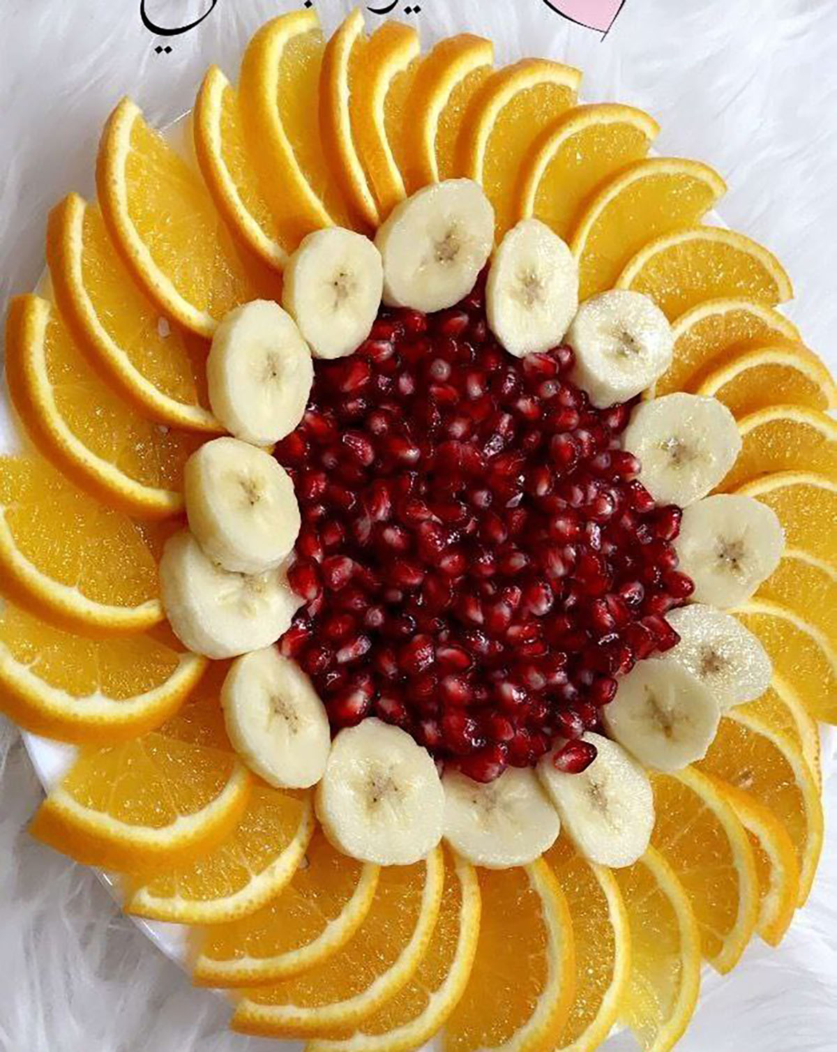 تزیین میوه پاییزی ساده

