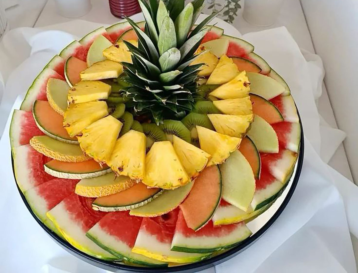 تزیین میوه پاییزی برای مهد کودک
