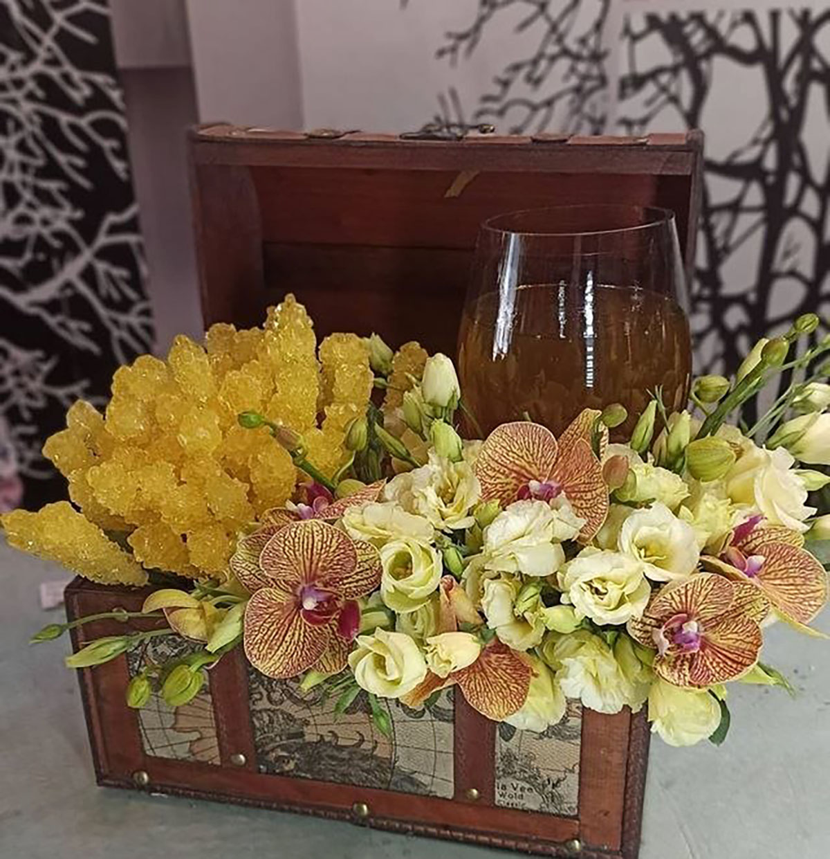 تزیین شاخه نبات هدیه ای
