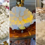 مدل قندان کریستالی و شیشه‌ای برای چیدمان سفره عقد لاکچری