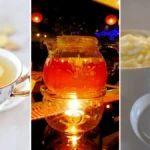 کلاژ نوشیدنی گرم بدون شکر برای عصرهای سرد