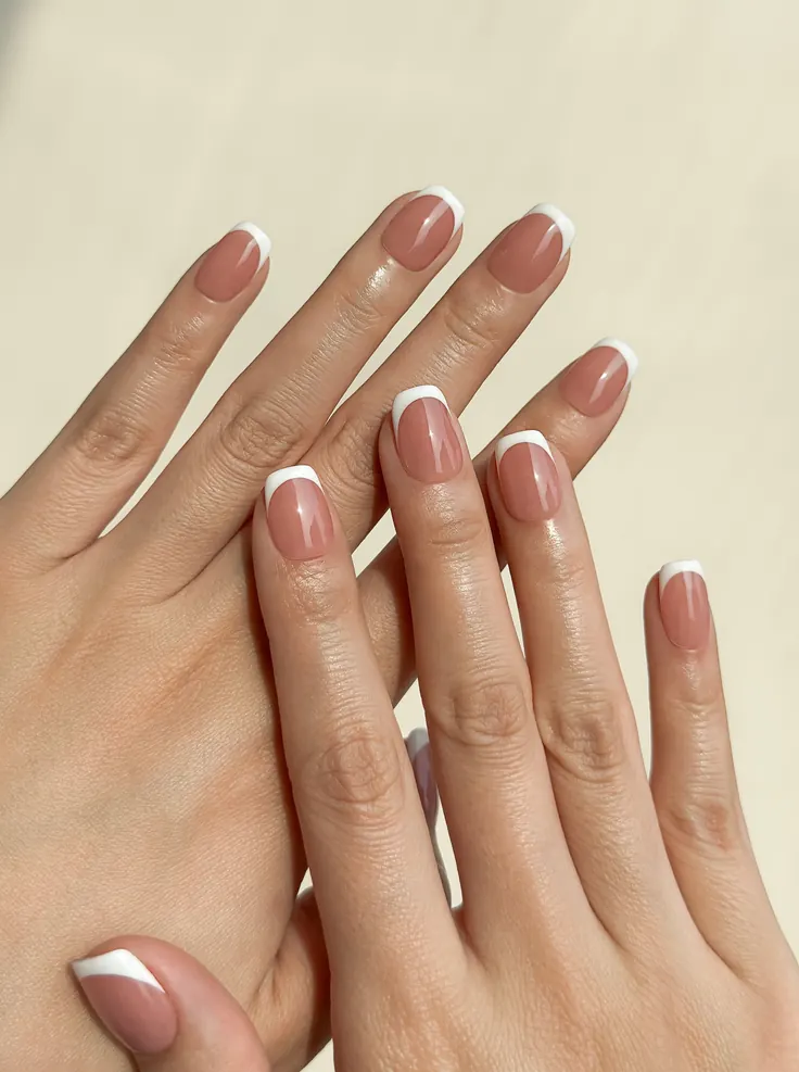 فرنچ شیری با درخشش شیشه‌ای