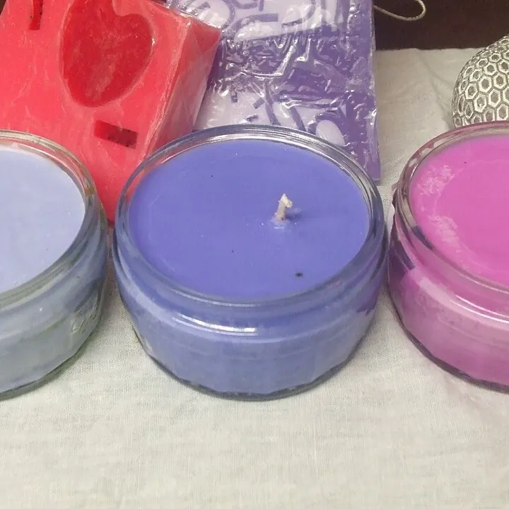 شمع معطر پاستلی در شیشه برای دکور اتاق